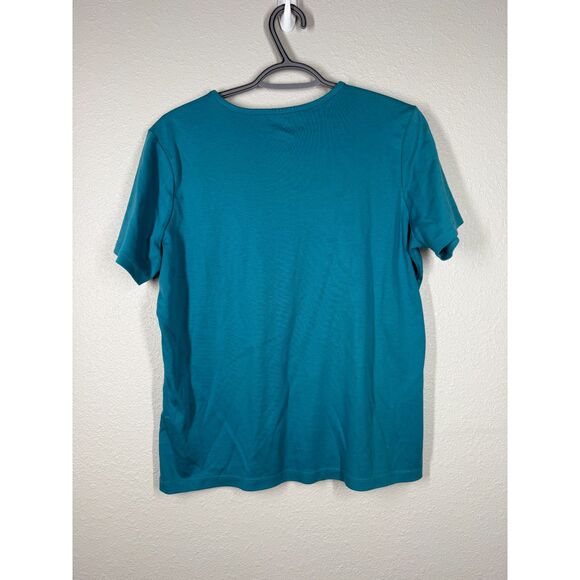 LL Bean Womens Supima Cotton T Shirts Sz L Reg Bundle Striped Blue Short Sleeve - Picture 3 of 10